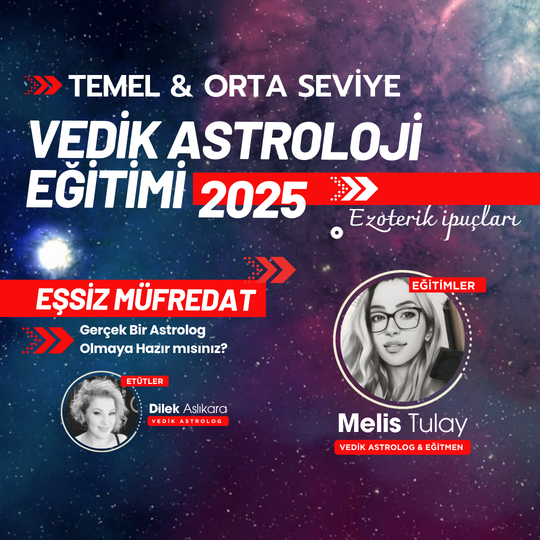 2025 vedik astroloji TEMEL ORTA seviye eğitimi